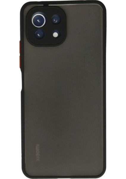 Xiaomi Mi 11 Lite Kılıf Montreal Silikon Kapak - SIYAH-(5796) - ME001W-517X94