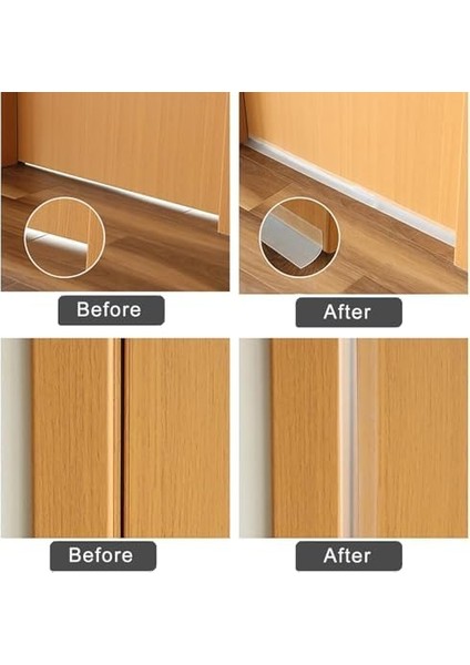 Silikon Conta Şeridi, 2 Adet 25MM ve 35MM 5 Metre Kapı Conta Şeridi, Hava ve Su Geçirmez Ses Yalıtımlı Kendinden Yapışkanlı Silikon Şerit, Kapılar Pencereler ve Duş Camları Arası Boşluklar Için fiyatları