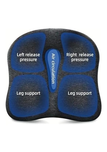 Ortopedik Oturma Minderi – Kuyruk Sokumu ve Bel Desteği Için Memory Foam Yastık | Posture Düzeltici, Tekerlekli ve Ofis Sandalyesi Için Ergonomik Minder modelleri