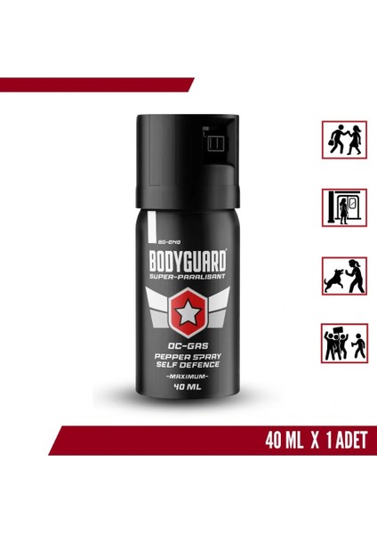 Bodyguard Biber Gazı Sprey 40ML Bodyguard (Göz Yaşartıcı Sprey) modelleri