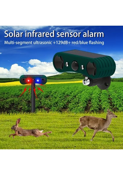 Egonex Güneş Enerjili Ultrasonik Hayvan Kovucu EG-26951