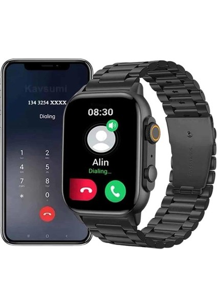 Akıllı Saat Arama Konuşma Gps ve Nfc Özelliği 3 Kordonlu Amoled Ekran - ME001W-51VD10 indirimleri