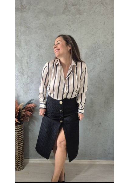 Gold Düğmeli Tüvit Etek fiyatları