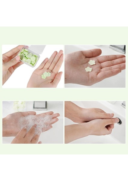 Parfümlü Elde Eriyen Kağıt Sabun - 100 Lü Paket Sihirli Sabun – Hijyenik Seyahat Kutusu 722443 indirimleri