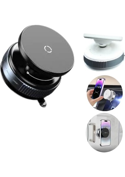Güçlü Manyetik Tutuşlu 360° Döner Araç Telefon Tutucu – Vakumlu Montajlı - BI001V-4YV4R1 fırsatları