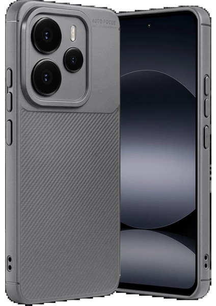 Xiaomi Note 14 5g Auto Focus Karbon Kapak - GRI-(5796) - BI001V-4YGAH2 modelleri
