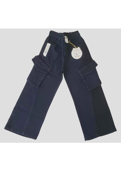 429741 Kız Kot Pantolon 13/16 Yaş - Siyah - 12-13 Yaş