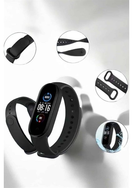 Akıllı Bileklik Su Geçirmez Bileklik Uzun Pil Ömrü ve Hızlı Şarj Özelliği - BI001V-4Z1UV2