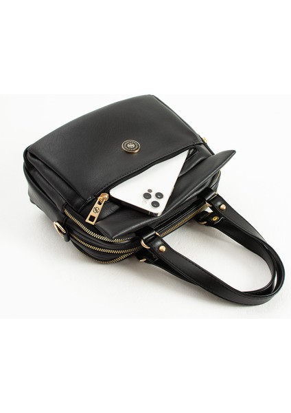 Yumuşak Çok Gözlü Geniş Hacim Hafif Yapı Kadın El ve Omuz Çantası