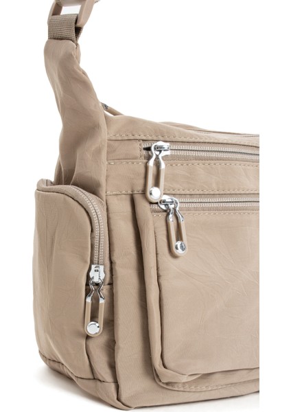 Su Geçirmez Kumaş Çok Cepli Omuz Askılı Kadın Çanta