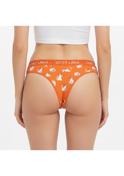 Gost Liria -Silver Cat Desenli Kadın String Külot fırsatları
