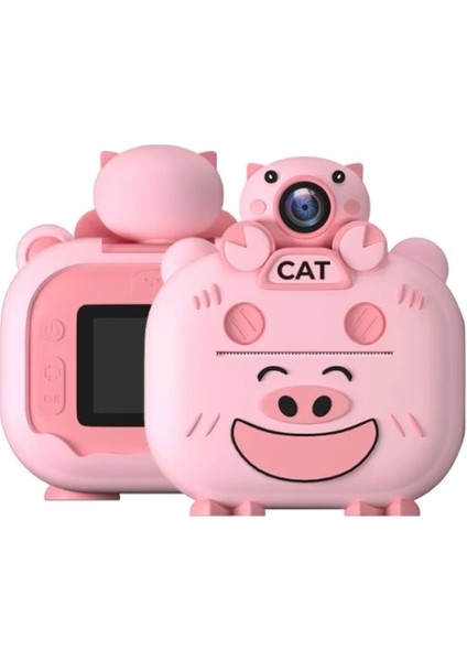 Kameralı Fotoğraf Yazıcısı Pembe Renk