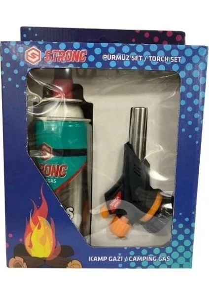 Strong Kamp Gazı Seti Bütan Propan Kamp Ocak Pürmüz Seti 1300 Derece modelleri