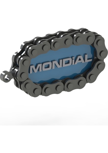Mondial Uyumlu Özel Tasarım Zincir Detaylı Motosiklet Anahtarlığı modelleri
