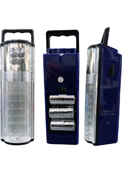 Pilli Büyük Boy Işıldak + 3 Adet Pil