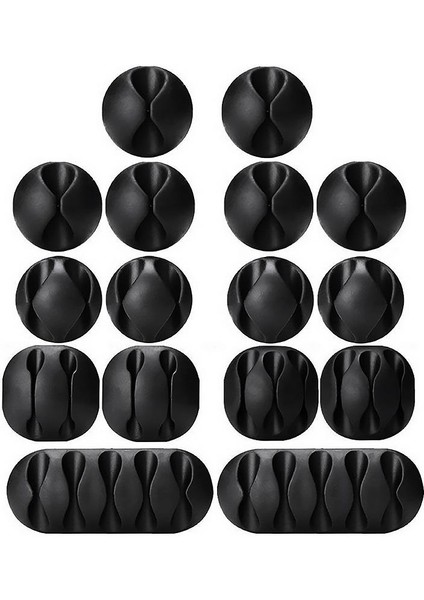 Yapışkanlı Kablo Sabitleyici Düzenleyici 16 Lı Paket