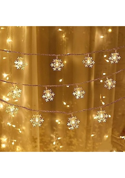 Kar Tanesi LED Işık Yılbaşı Aydınlatma Dekorasyon Işık Dekorasyon Aydınlatma Pilli 5 Metre 28 Kar Tanesi Gün Işığı Bahçe Aydınlatma Yılbaşı Ağacı Işığı Özel Gün Doğum Günü Parti LED Işık fiyatları
