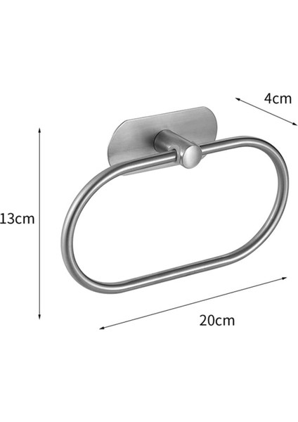 Yapışkanlı Havlu Askısı, Paslanmaz Çelik Fırçalanmış Nikel Yapışkanlı Havlu Halkası, Delme Gerektirmeyen Kendinden Yapışkanlı Banyo Havlusu Askısı, Mutfak ve Banyo Için Duvara Monte Havlu fiyatları