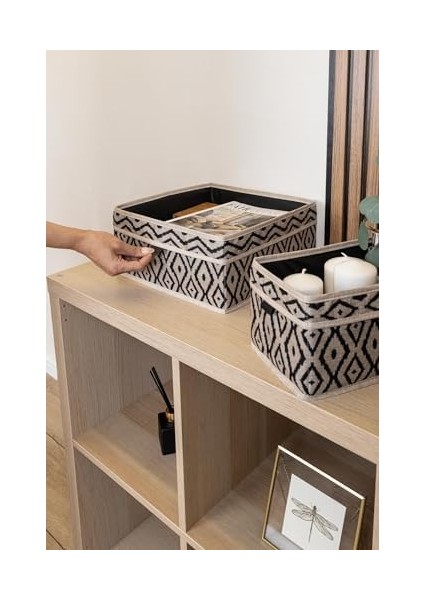 Pazar Kapısı 2 Li Çekmece Düzenleyici Organizer Dekoratif Sepet Hurç (Bohe 2 Li Çekmece Düzenleyici) fiyatları