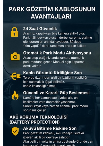 Type-C Park Gözetim Modu Kablosu N3 mola pro Z50 Z40 N1 dual mini5 Uyumlu Mikro 24 Saat Park gözetim Kablosu fiyatları