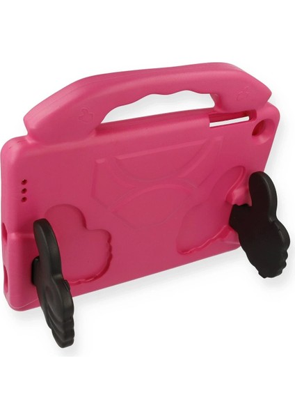 iPad 5 Air 9.7 Kılıf Like Stantlı Tablet Silikon - PEMBE-(5796) - ME001W-51AL84 modelleri