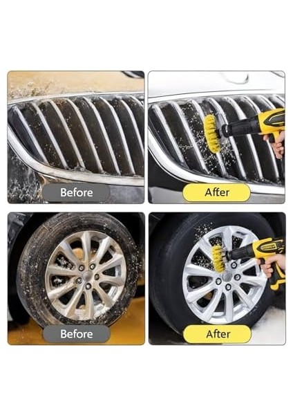 Matkap Ucu Temizleme Fırça Seti 3&apos;lü Çok Amaçlı Temizlik Fırça Seti Matkap Ucuna Takılan Sert Kıllı Fırçalar Banyo Küvet Lavabo Halı ve Araba Temizliği Için fiyatları