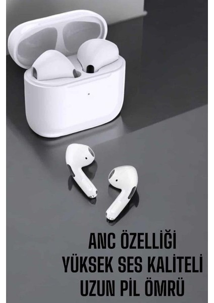 Beyaz Yeni Nesil Pro Bluetooth Kulaklık Yüksek Ses Kaliteli Anc Özelliği - ME001W-51OKX2