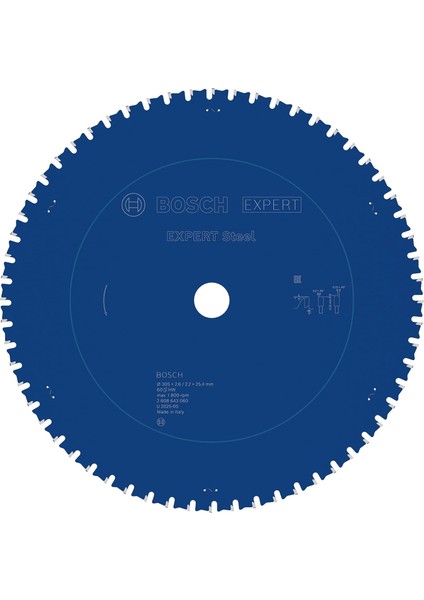 Professional Expert Serisi Metal Için Daire Testere Bıçağı 305*25,40 mm 60 Diş