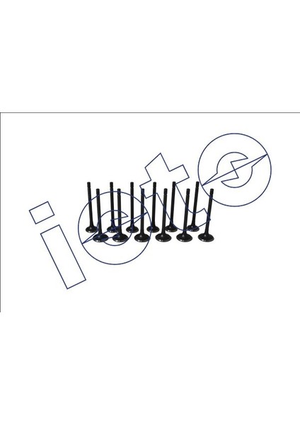 Subap Takımı 6 In + 6 Ex (Nitrasyonlu) Hyundaı Accent Getz 1.5crdi D3EA 12V In (28.5*6*95.8) Ex (24. 4×6*95.5)