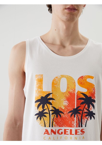 Yeni Sezon Los Angeles Baskılı Erkek Kolsuz Tişört modelleri