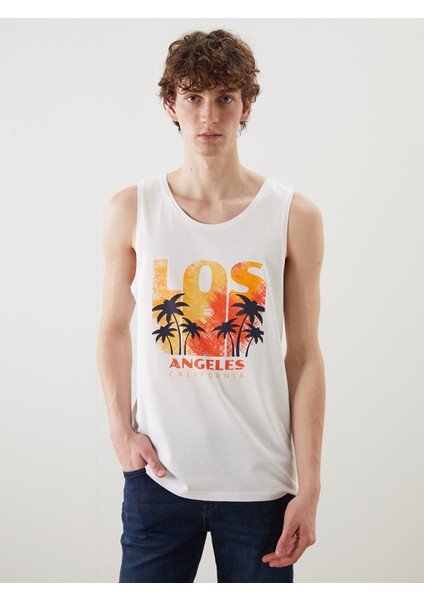 Yeni Sezon Los Angeles Baskılı Erkek Kolsuz Tişört fırsatları