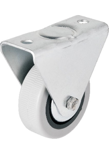 Hts 106 - 50 mm Sabit Kapaklı Gri Pvc Teker