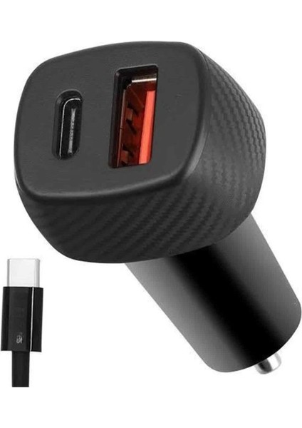 Araç Içi Şarj Cihazı 38W Güç Kapasiteli Type-C Girişli Araba Çakmaklık - BI001V-4YV1G7 fırsatları