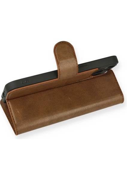 iPhone 14 Kılıf Trend S Plus Kapaklı Kılıf - TABA-(5796) - ME001W-518DQ2 modelleri