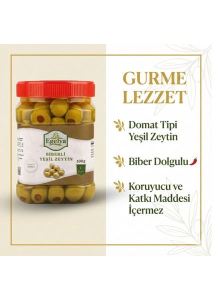 Biberli Yeşil Zeytin 500 G – Doğal Fermente, Katkısız, Ege Sofralarının Lezzeti indirimleri