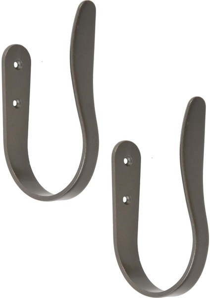 Galeri Dekoratif Perde ve Perde Askısı, 2&apos;li Set, Koyu Gri (Gunmetal) fiyatları