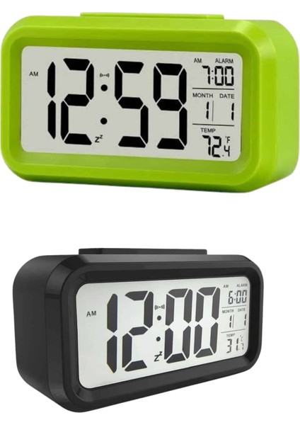 Dijital Masa Saati Termometre Takvim LED Ekran Pilli Ev Ofis Masası - ME001W-51LVF2 fiyatları