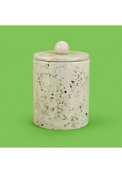 Bath Traverten Görünümlü Çöp Kovası - Gri - 2 Lt