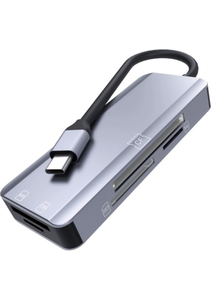 ZR791 NK-3044 Type-C 5 In 1 Card Reader