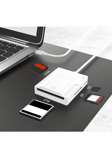 ZR780 NK-3057H Type-C 3.0 4 In 1 Card Reader