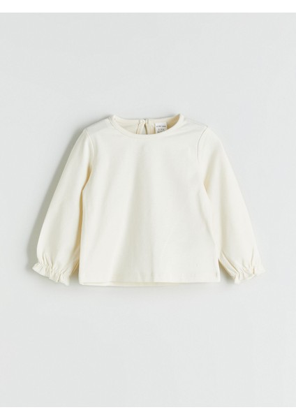 Yeni Sezon Bisiklet Yaka Kadife Kız Bebek Bluz ve Salopet 2'li fiyatları