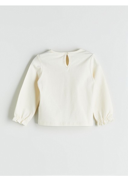 Yeni Sezon Bisiklet Yaka Kadife Kız Bebek Bluz ve Salopet 2'li fırsatları