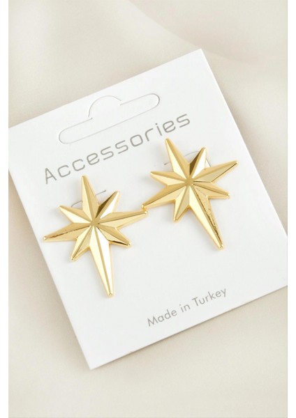 Yıldız Yeni Sezon Metal Küpe