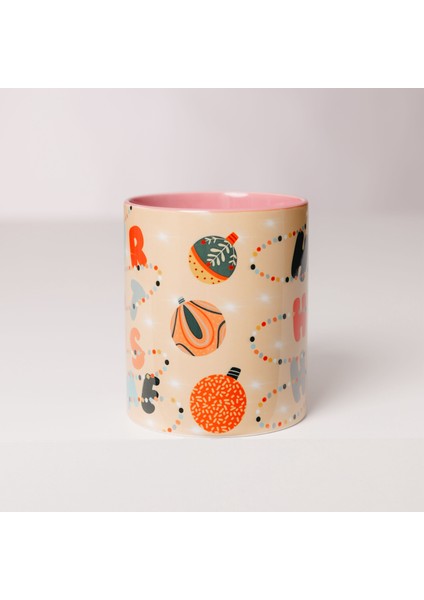 ''chrıstmas Tıme'' Kupa-Tasarım Dijital Baskı Kupa 9.5x8 cm