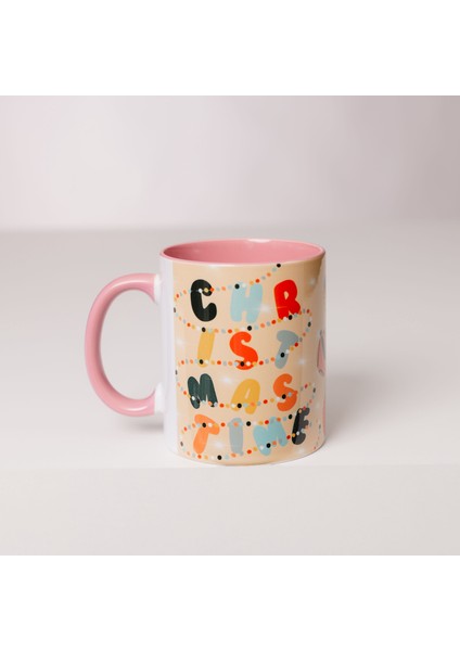 ''chrıstmas Tıme'' Kupa-Tasarım Dijital Baskı Kupa 9.5x8 cm modelleri