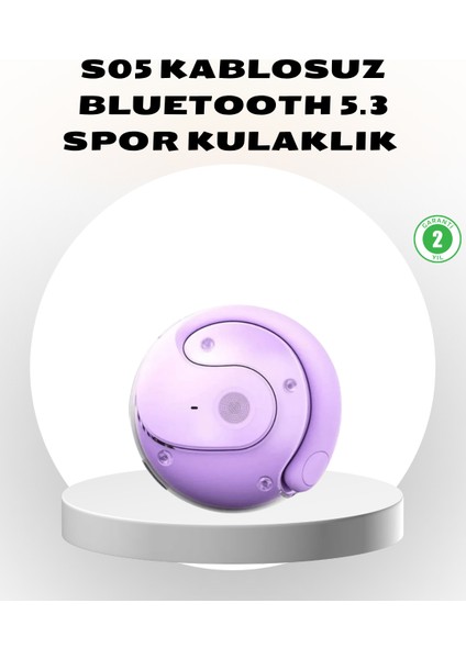 S05 Kablosuz Kulaklık Bluetooth 5.3 Ipx4 Su Geçirmez Stereo Ses Otomatik Bağlant? - BI001V-4YVVW
