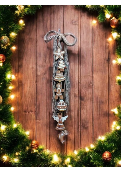 Dktt Yılbaşı Süsü, Kapı Süsü, Duvar Süsü, Dekoratif Yılbaşı Süsü, noel süsü