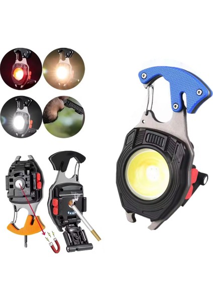 Profesyonel Çok Fonksiyonlu Anahtarlıklı Kamp Feneri W-5147