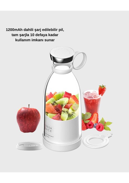 USB Şarjlı Kablosuz Blender – Taşınabilir Kompakt ve Çevre Dostu Meyve Sıkı - BI001V-4YX8X fırsatları