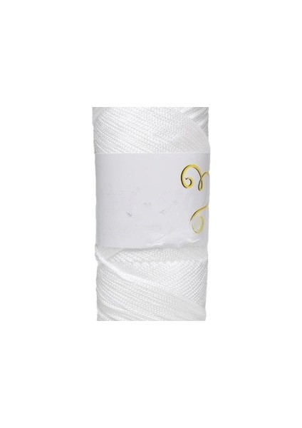 Makrome Ipi 3mm Polyester Beyaz